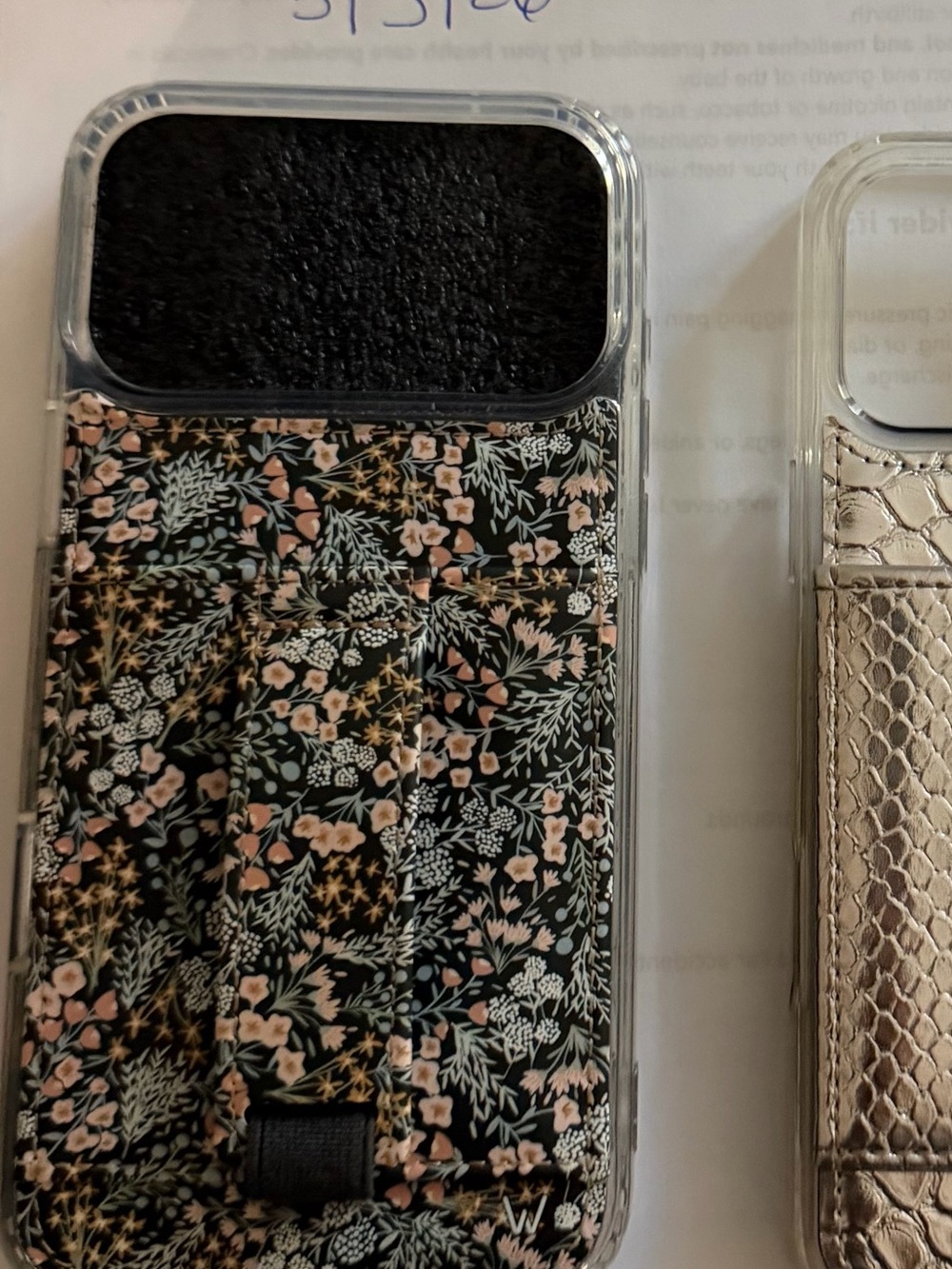 Floral Black bea by lou 17 pro max case